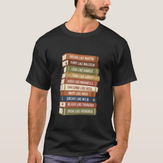 Camiseta Líderes Negros Professores Afro-Americanos Educaçã