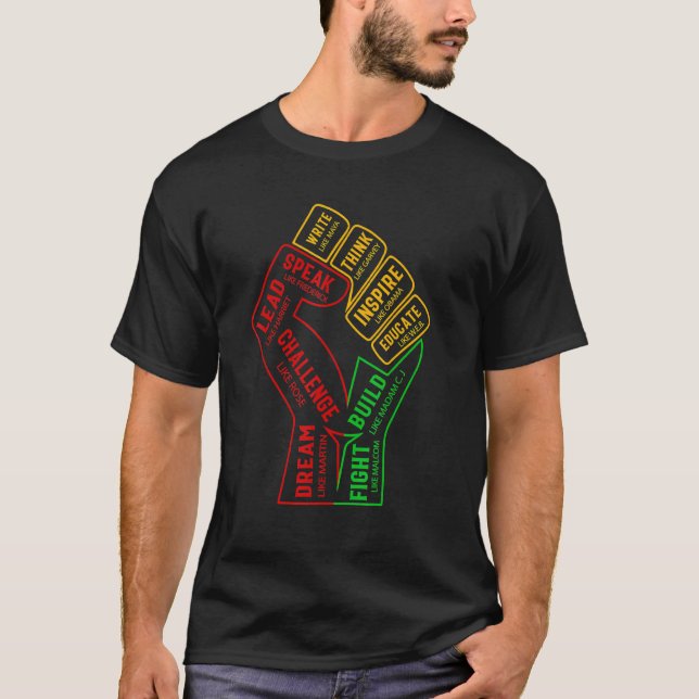 Camiseta Líderes Pretos Inspiradores Líquidos Líquidos Líqu (Frente)