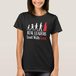 Camiseta Líderes Reais Lideram Com O Amor De Jesus Cristão