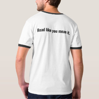 Camiseta Lido como você o meio ele. Livros vernáculos