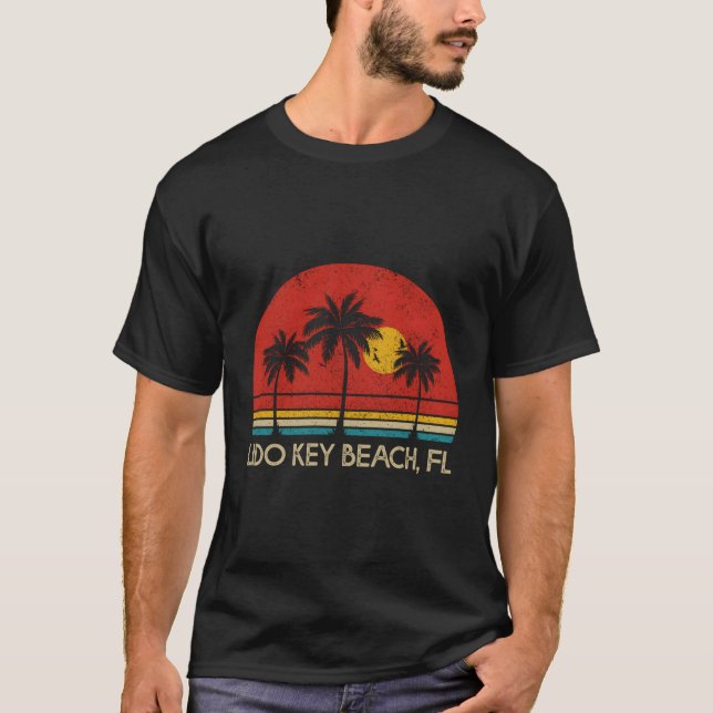 Camiseta Lido Key Beach Flórida Fl Surfer (Frente)
