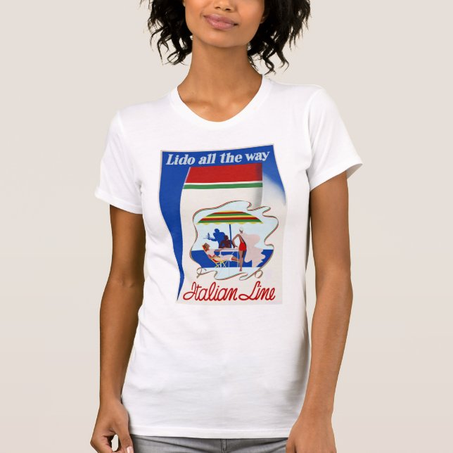 Camiseta Lido Todo O Caminho ~ Linha Italiana (Frente)