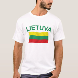 Camiseta Lietuva (Lithuania) litros verdes