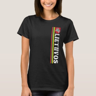 Camiseta Lietuvos Soccer Pride Flag E Emblem Lituano