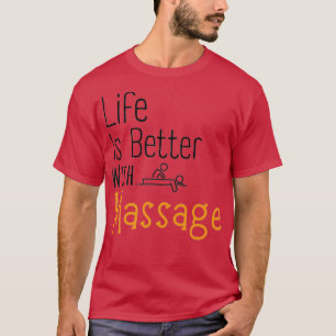 Camiseta Lif É Melhor Com Um Autocolante De Massagem