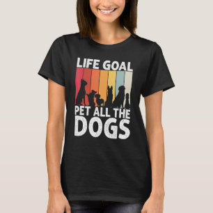 Camiseta Life Goal Pet All Dog Dog Retro