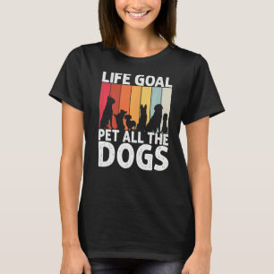 Camiseta Life Goal Pet All Dog Dog Retro