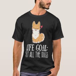 Camiseta Life Goal Pet All Dogs Corgi Cute Corgi Puppy Anim