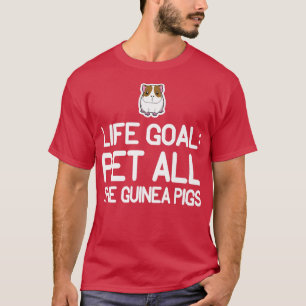 Camiseta Life Goal Pet All Guiné Pigs Kawaii Animal Ar