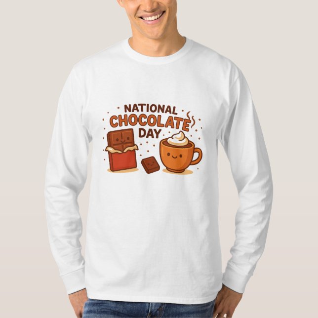 Camiseta Life Happens, Chocolate Helps Sudadera (Frente)