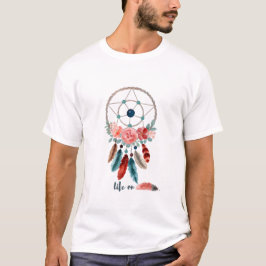 Camiseta "Life in Bloom – Floral Circle Design"