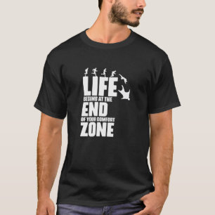 Camiseta Life inicia o processo de asa parapente no Skydive