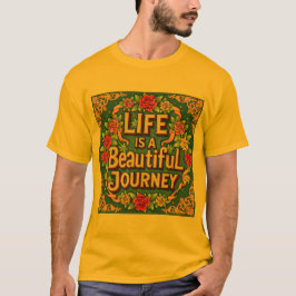 Camiseta Life Is A Beautiful Journey Inspirational T-Shirt