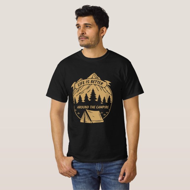 Camiseta Life is Better Around the Campfire (Frente Completa)