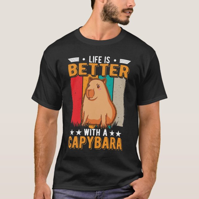 Camiseta Life Is Better With A Capybara (Frente)