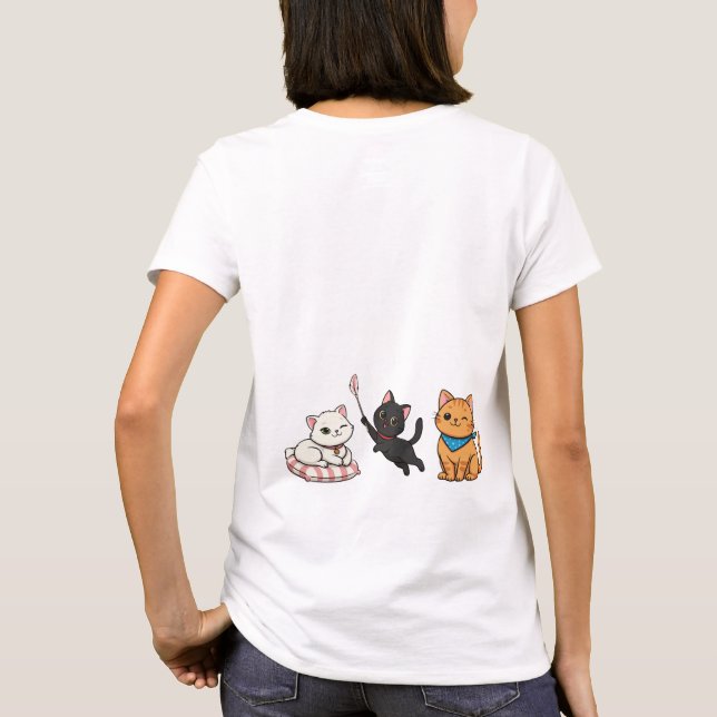 Camiseta Life Is Better With a Cat! (Verso)