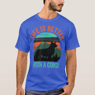 Camiseta Life Is Better With A Corgi Vintage Distressed 748