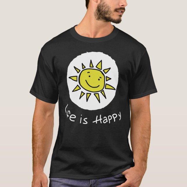 Camiseta Life Is Happy - Dennis - It&x27;s Always Sunny In  (Frente)