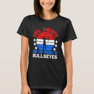 Camiseta Life Liberty Bullseye Archery Arche Americana Orgu