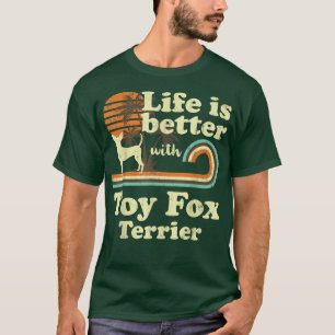 Camiseta Life Melhor Toque Para Terrier Vintage Cachorro Mã