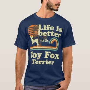 Camiseta Life Melhor Toque Para Terrier Vintage Cachorro Mã