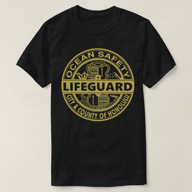 Camiseta Lifeguard Honolulu Lifeguard (Frente do Design)