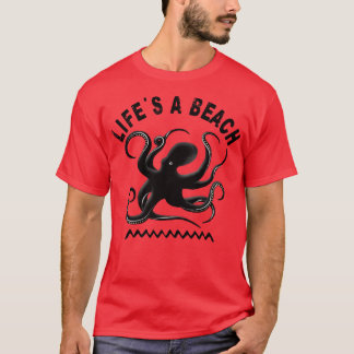 Camiseta Lifes de polvo de praia e férias de verão