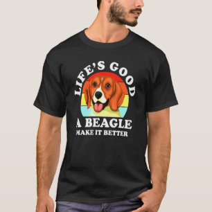 Camiseta Lifes Good A Beagle