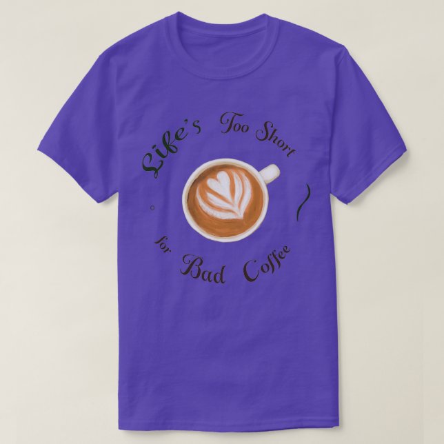 Camiseta Lifes muito curtas para Má Café - Ilustração Color (Frente do Design)