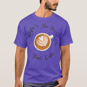 Camiseta Lifes muito curtas para Má Café - Ilustração Color