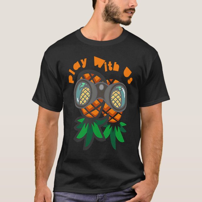 Camiseta Lifestyle Upside Down Pineapple Swingers Party (Frente)
