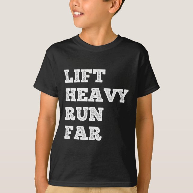 Camiseta Lift Heavy Run Far Hybrid Sport Fitness Running Bo (Frente)