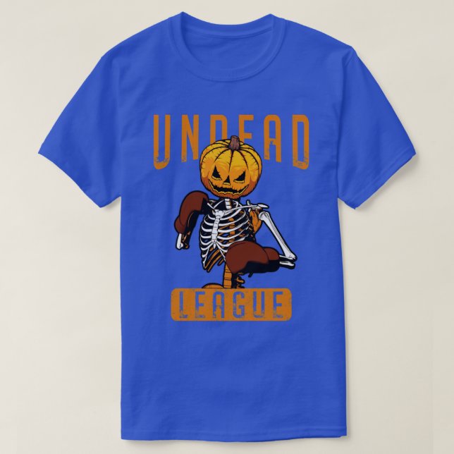 Camiseta Liga Boxer Boxer Halloween Pumpkin Skele (Frente do Design)