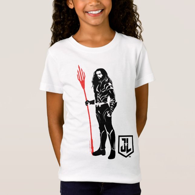 Camiseta Liga da Justiça | Aquaman Pose Noir Pop Art (Frente)