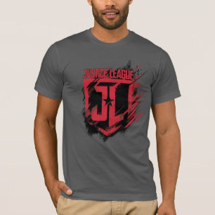Camiseta Liga da Justiça  Blindagem de tinta esmagada