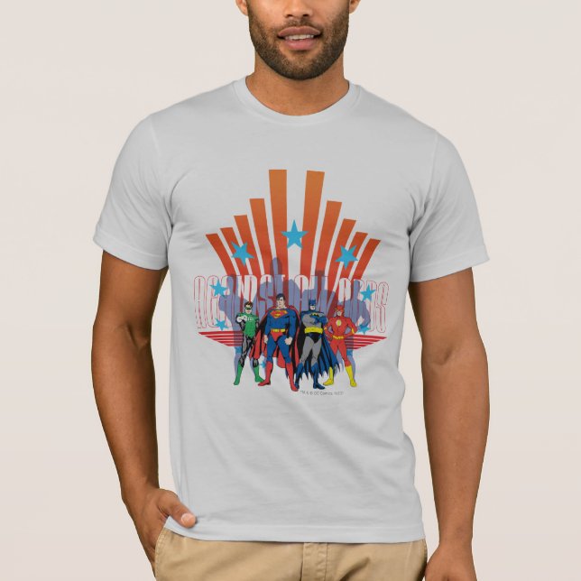 Camiseta Liga da Justiça "Contra Todas as Odds" (Frente)