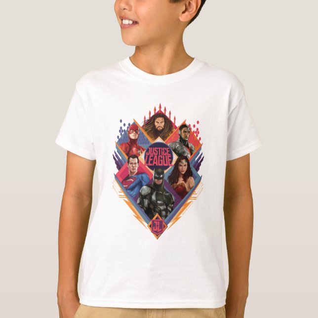 Camiseta Liga da Justiça | Crachá do Grupo de Hatch Diamond (Frente)