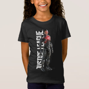 Camiseta Liga da Justiça Cyborg Em Battlefield
