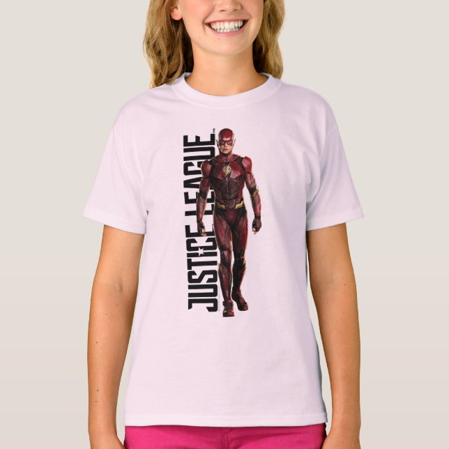 Camiseta Liga da Justiça | Flash no Battlefield (Frente)