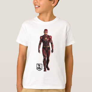 Camiseta Liga da Justiça  Flash no campo de batalha
