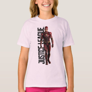 Camiseta Liga da Justiça  Flash no campo de batalha