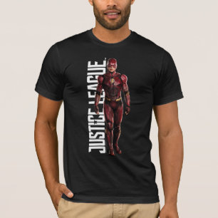 Camiseta Liga da Justiça  Flash no campo de batalha
