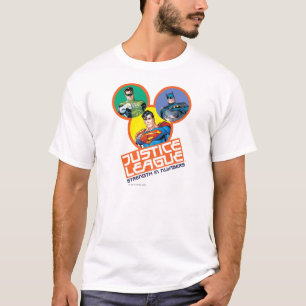Camiseta Liga da Justiça "Força em Números"