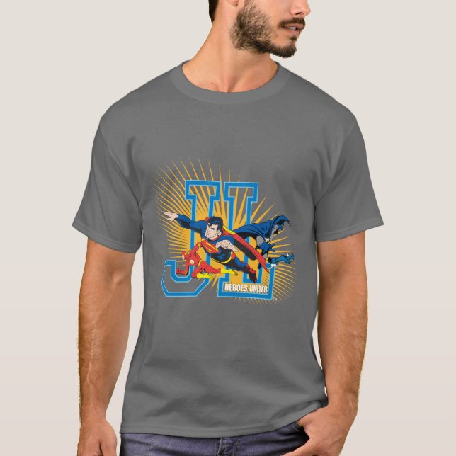 Camiseta Liga da Justiça Heroes Unida (Frente)