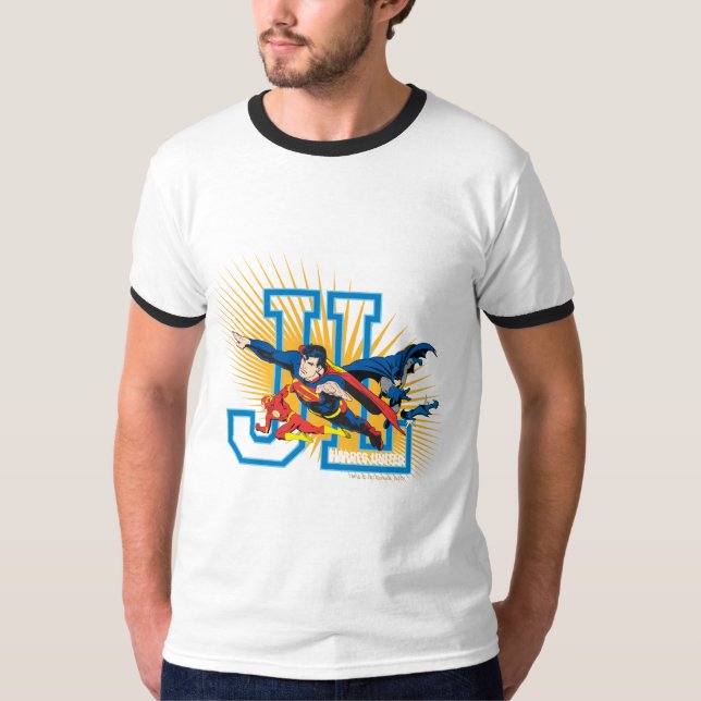 Camiseta Liga da Justiça Heroes Unida (Frente)
