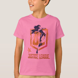 Camiseta Liga da Justiça  Maravilha Pop de Logotipo JL