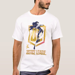 Camiseta Liga da Justiça   Mulher Maravilha Logotipo JL Pop