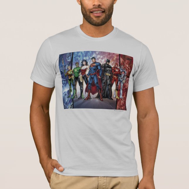 Camiseta Liga da Justiça | Novo 52 Liga da Justiça (Frente)