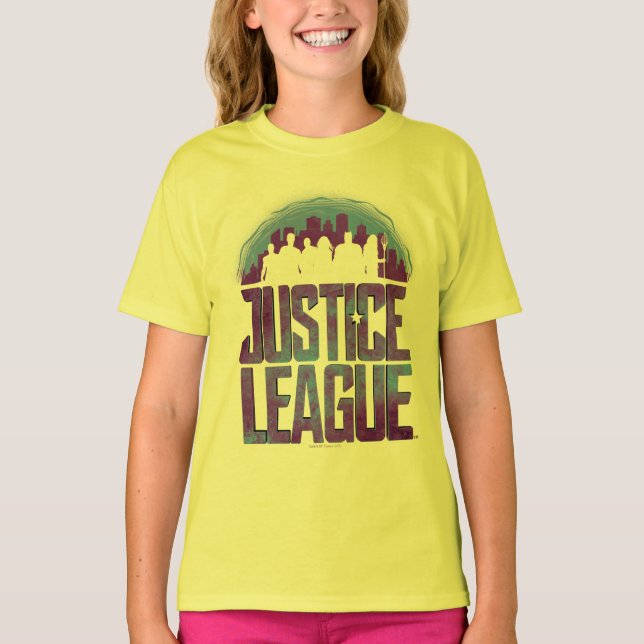 Camiseta Liga da Justiça | Silhouette da Liga da Justiça (Frente)