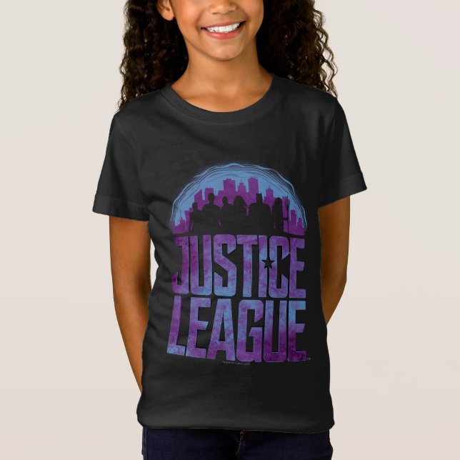 Camiseta Liga da Justiça | Silhouette da Liga da Justiça (Frente)